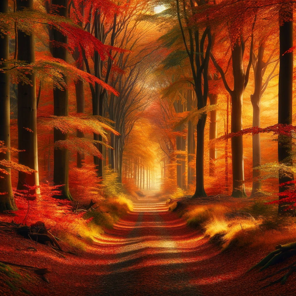 Hier ist das Bild für den Artikel zum Herbstanfang 2025. Es zeigt einen herbstlichen Waldweg mit bunten Blättern, was die ruhige und nachdenkliche Stimmung des Herbstanfangs unterstreicht.