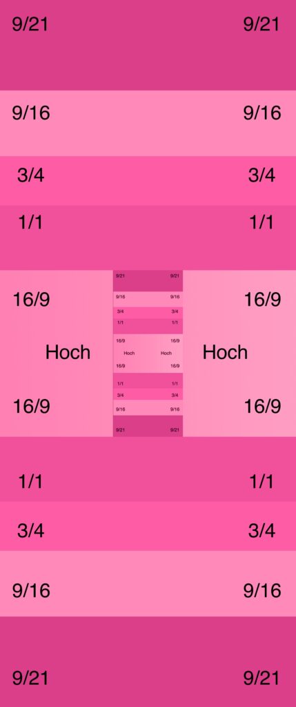 Eine hochformat Formatschablone in der Farbe lila