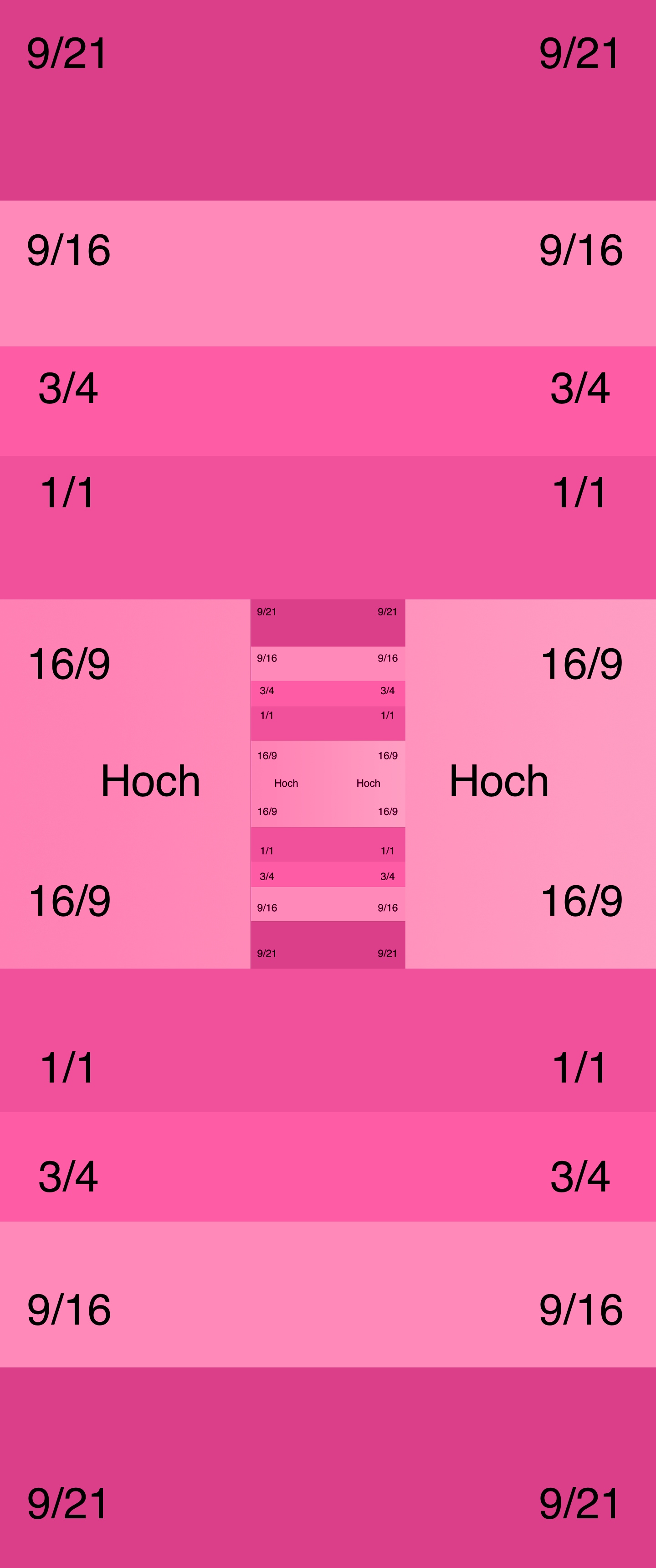 Eine hochformat Formatschablone in der Farbe lila